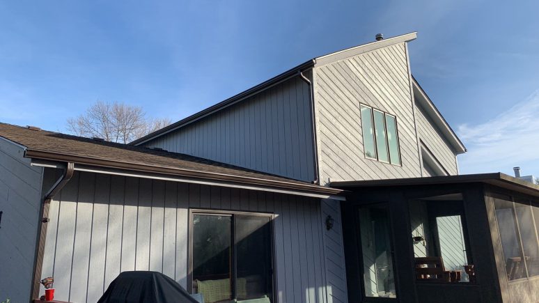 Cedar siding and shingle roofing after hail damage in Bolingbrook project photo 3