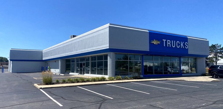 chevrolet dealership exterior painting naperville