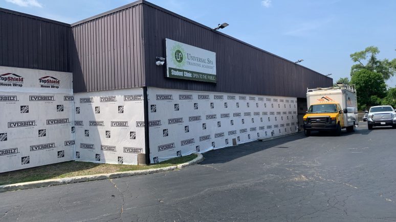 Commercial vinyl siding installation in Downers Grove project photo 2