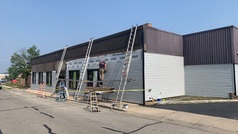 Commercial vinyl siding installation in Downers Grove project photo 4