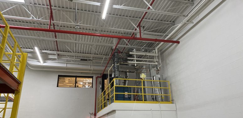 commercial warehouse interior office painting roselle
