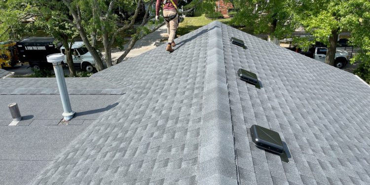 Complete roof replacement installing GAF Timberline HDZ shingles in Downers Grove project photo 3