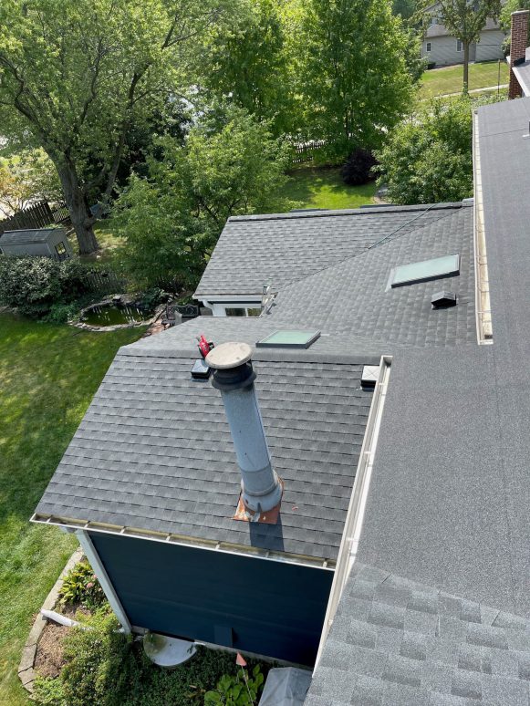 Complete roof replacement installing GAF Timberline HDZ shingles in Downers Grove project photo 4