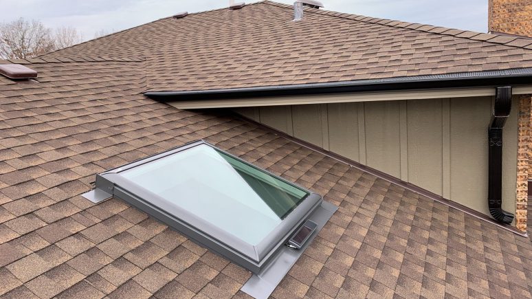 LP SmartSide siding, GAF shingle roofing, guttering and windows replacement in Lemont project photo 3