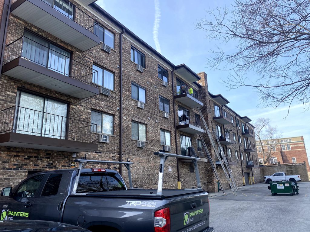 condo balconies painting des plaines