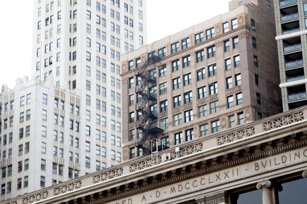 fire escape painting