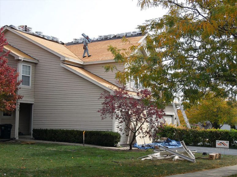 Hail damage exterior repairs in Mundelein project photo 4