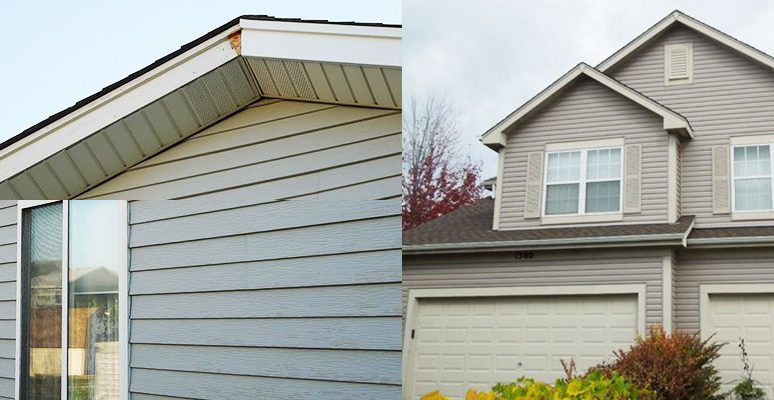 house before after exterior damage