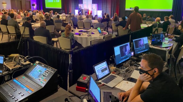 hybrid virtual event videography