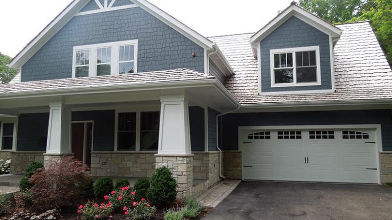 James Hardie fiber cement siding installation in Northbrook project photo 2