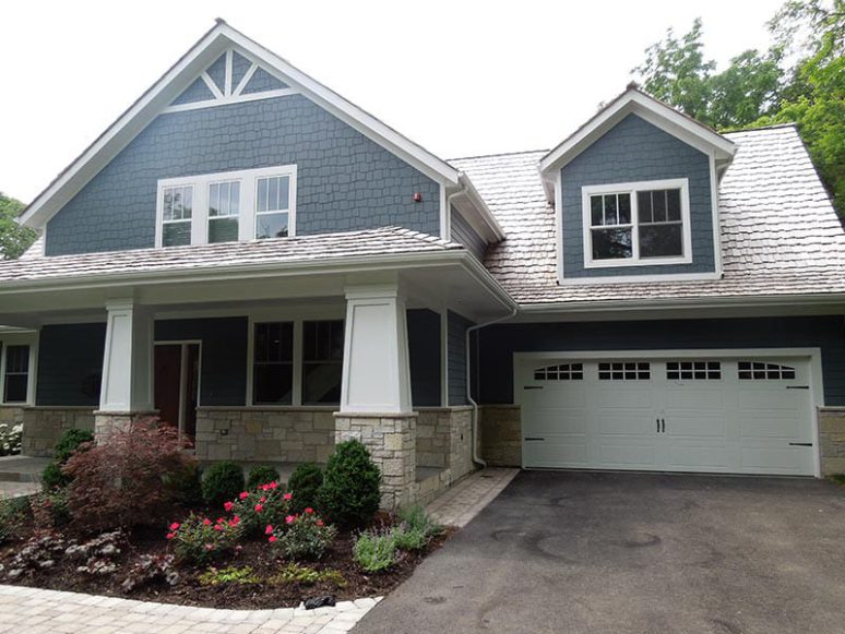 James Hardie fiber cement siding installation in Northbrook project photo 2