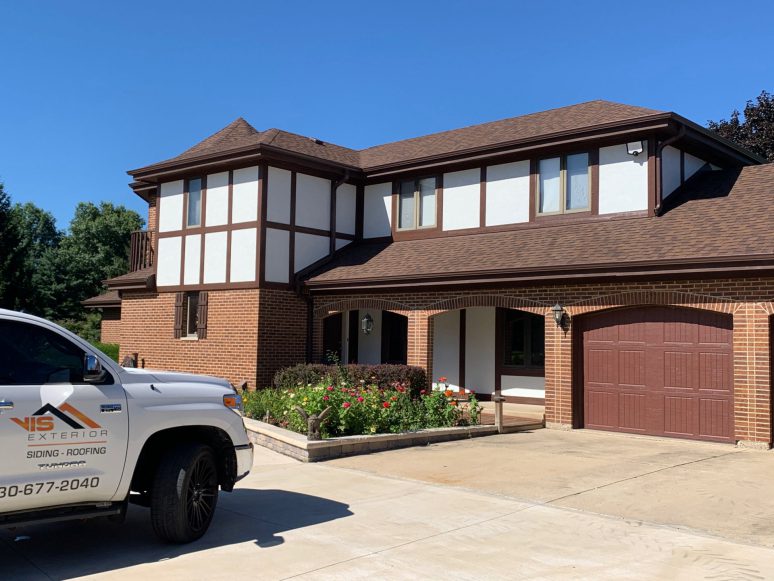 James Hardie Stucco Panel Vertical siding installation in Wayne project photo 1