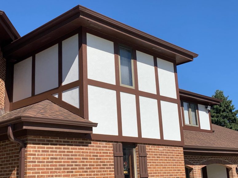 James Hardie Stucco Panel Vertical siding installation in Wayne project photo 3