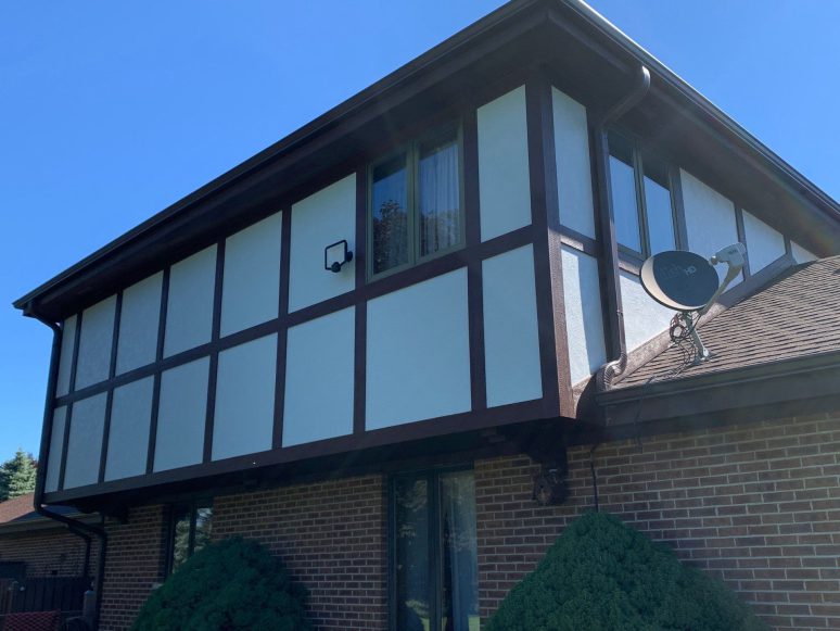 James Hardie Stucco Panel Vertical siding installation in Wayne project photo 4