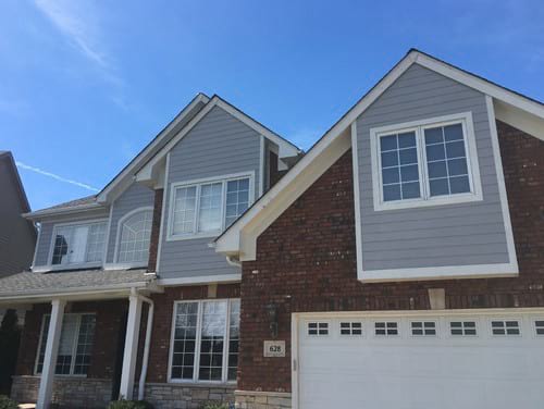 James Hardie fiber cement siding installation in Westmont project photo 20