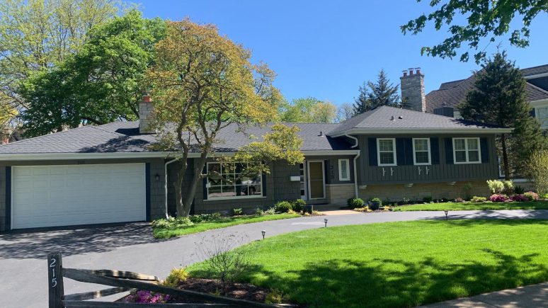 Leaking roof and gutters replacement, GAF Timberline HDZ shingle roof installation in Clarendon Hills project photo 4