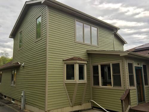 LP SmartSide siding and gutters replacement in Downers Grove project photo 20