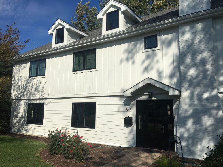 LP SmartSide siding and windows replacement in Hinsdale project photo 1