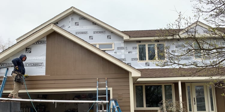 lp smartside siding replacement guttering