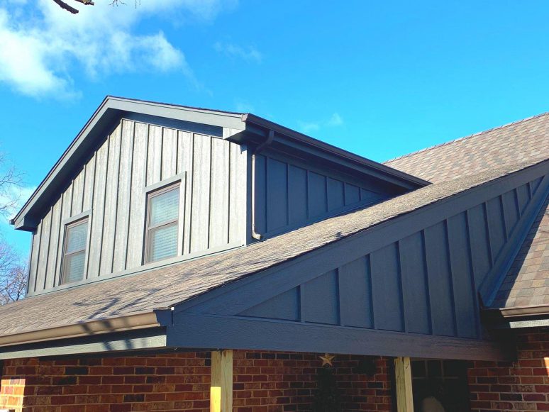 LP SmartSide siding and roof replacement in Downers Grove project photo 2