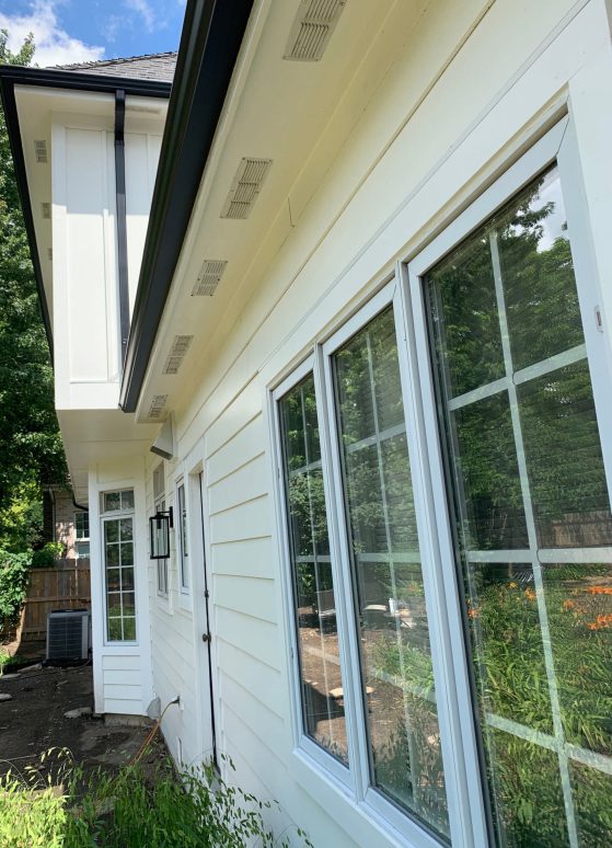 LP Smooth SmartSide siding and gutters replacement in Hinsdale project photo 3