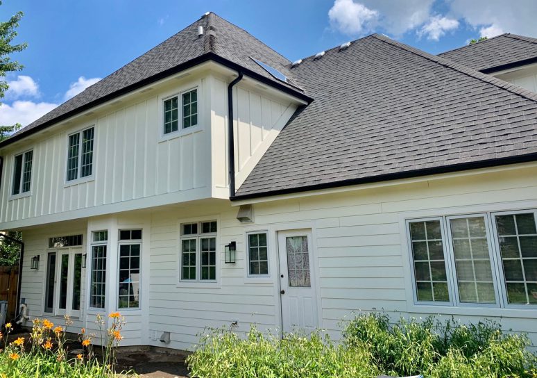 LP Smooth SmartSide siding and gutters replacement in Hinsdale project photo 4