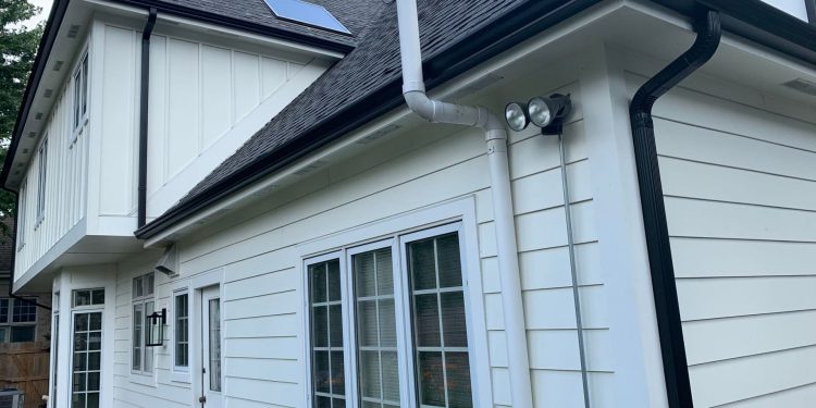 LP Smooth SmartSide siding and gutters replacement in Hinsdale project photo 5