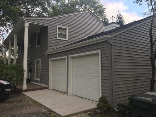 LP SmartSide siding installation and gutters replacement in Downers Grove project photo 2