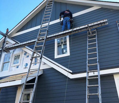 LP SmartSide wood siding installation and gutters replacement in Glen Ellyn project photo 10