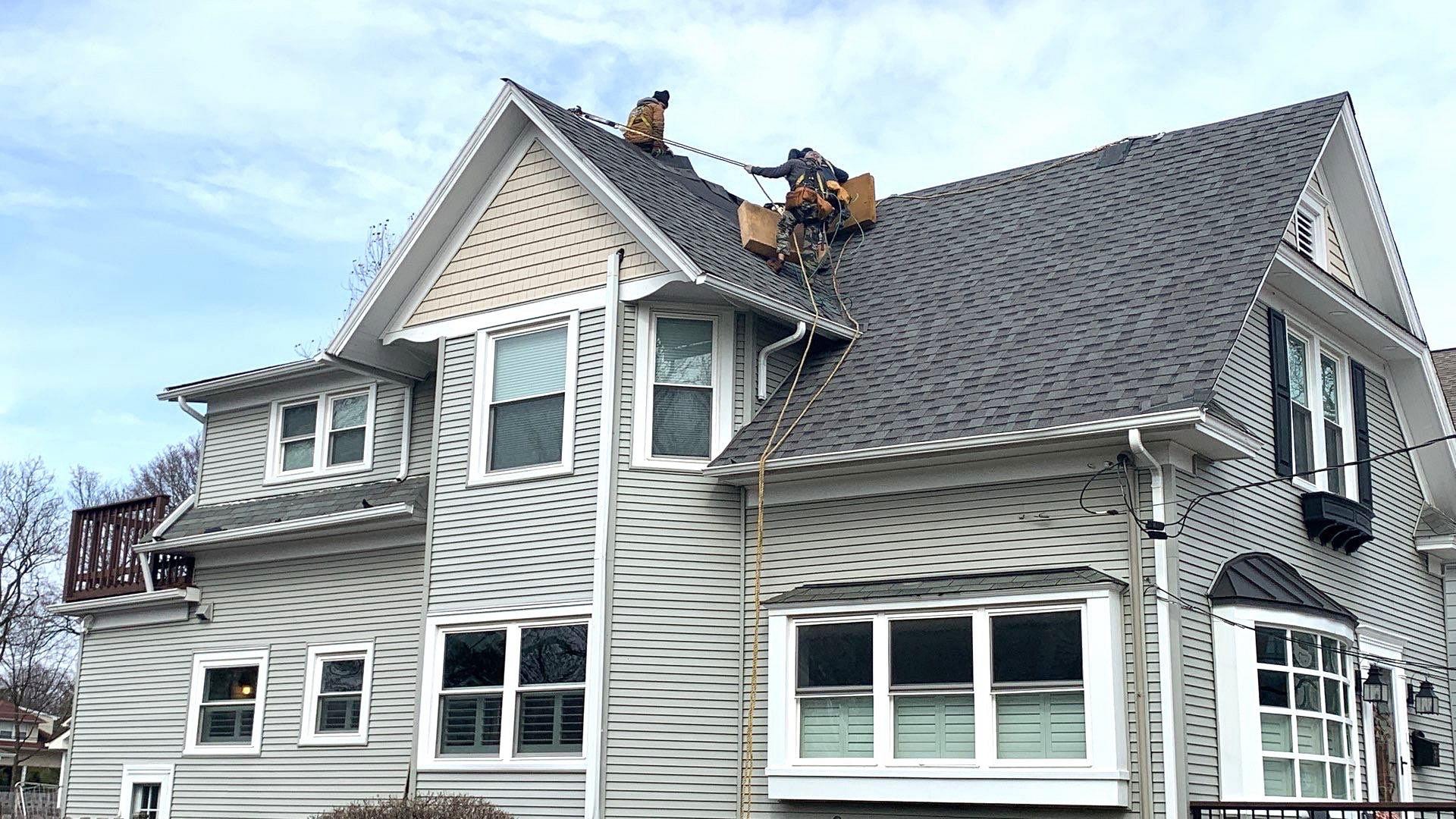 Royal Estate siding installation and shingle roof replacement in Arlington Heights project photo 3