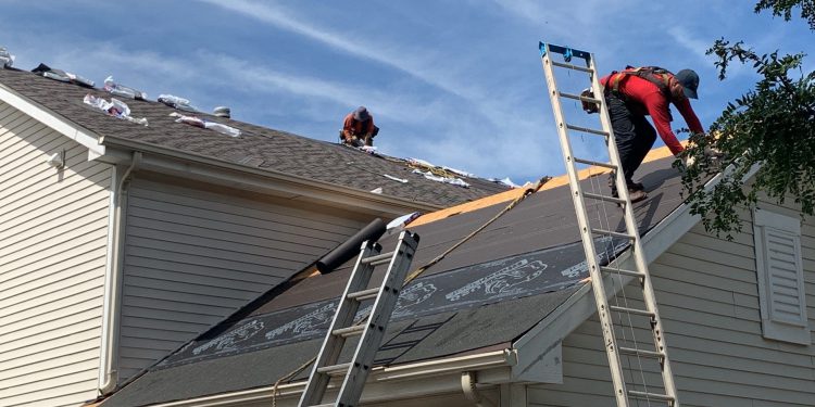 Complete roof and siding replacement after wind-damage in Plainfield project photo 5