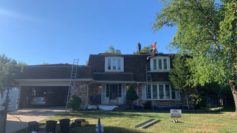Shingle roof repairs after hail damage in Hinsdale project photo 2