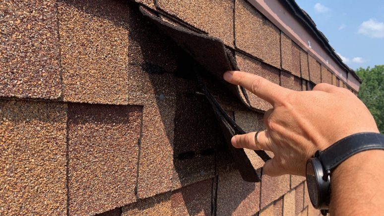 Shingle roof repairs after hail damage in Hinsdale project photo 3