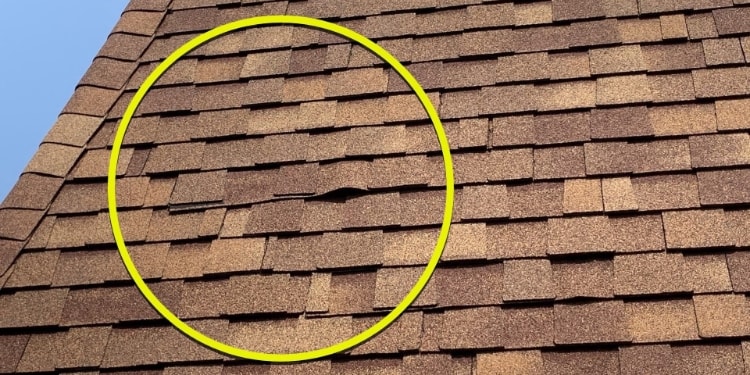 shingle roofing after hail damage
