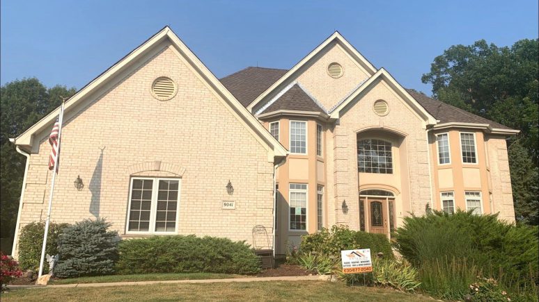 Shingle roof replacement and gutters in Willow Springs project photo 1