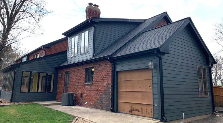 James Hardie siding installation and shingle roof replacement in Wheaton project photo 1