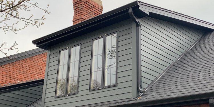 James Hardie siding installation and shingle roof replacement in Wheaton project photo 2