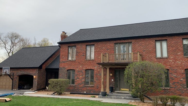 James Hardie siding installation and shingle roof replacement in Wheaton project photo 3