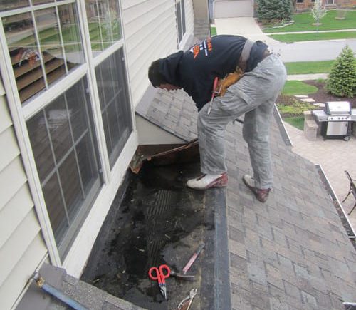 Small hail damage repairs in Naperville project photo 2