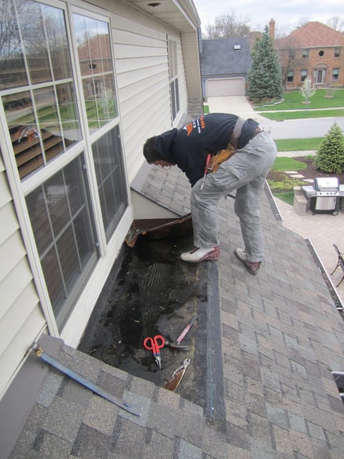 Small hail damage repairs in Naperville project photo 2