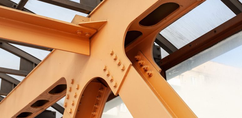 steel bridge beams painting