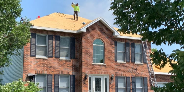 vinyl siding roofing replacement after
