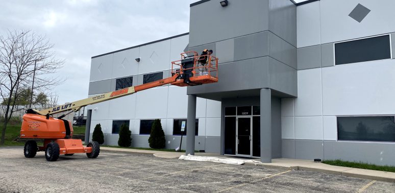 warehouse exterior painting lemont