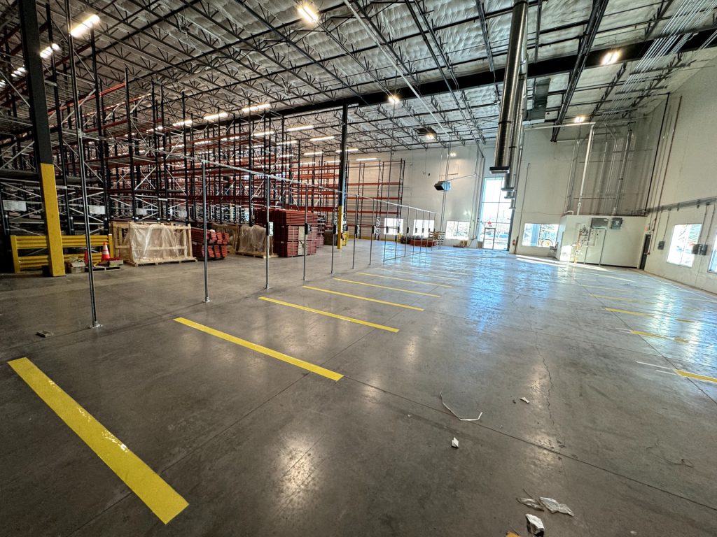 warehouse floor striping bolingbrook