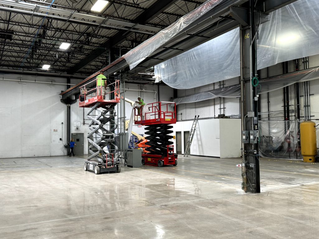 warehouse interior painting glendale heights