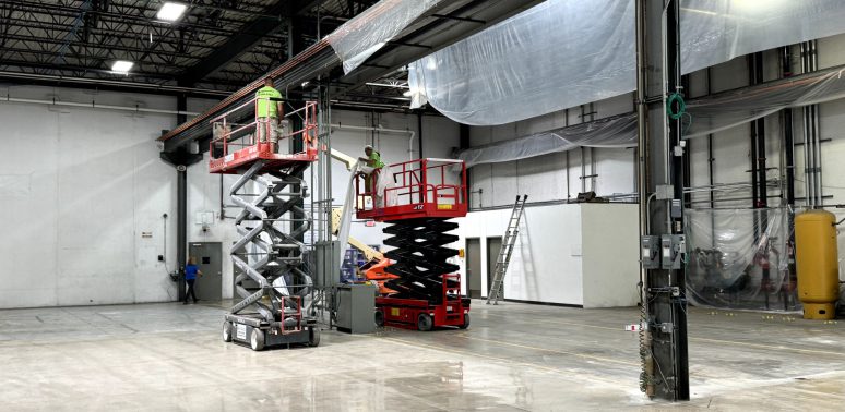 warehouse interior painting glendale heights