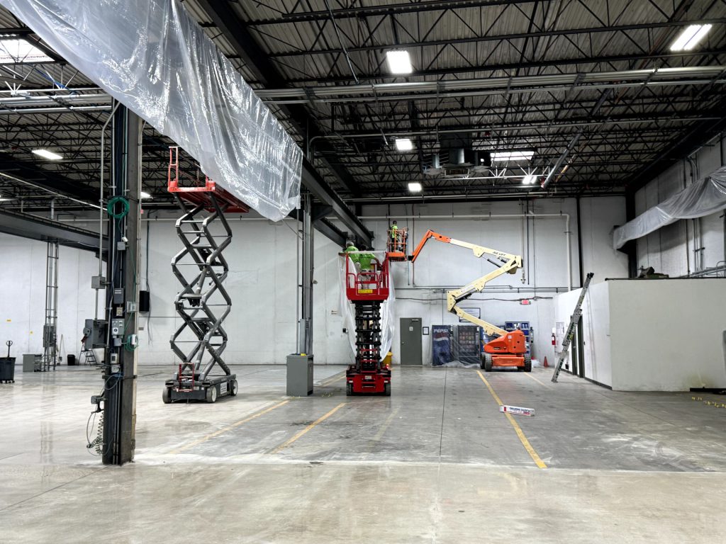 warehouse interior painting glendale heights