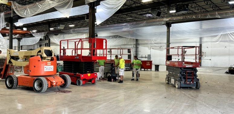 warehouse interior painting glendale heights